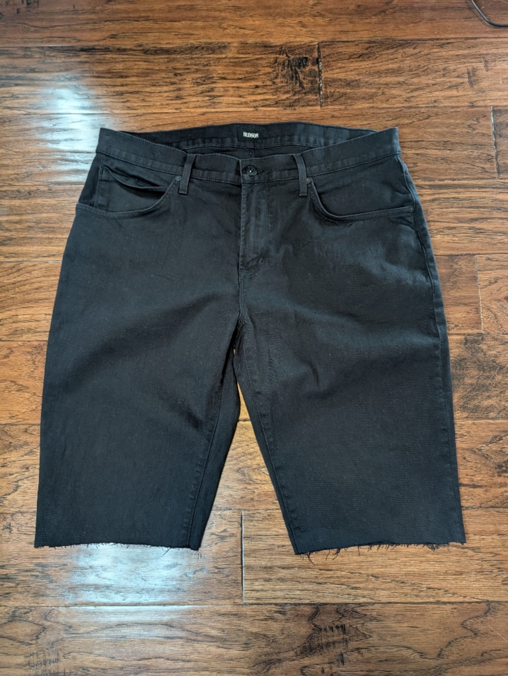 Hudson Men's Cutoff Black Blake Shorts Jorts Size 38